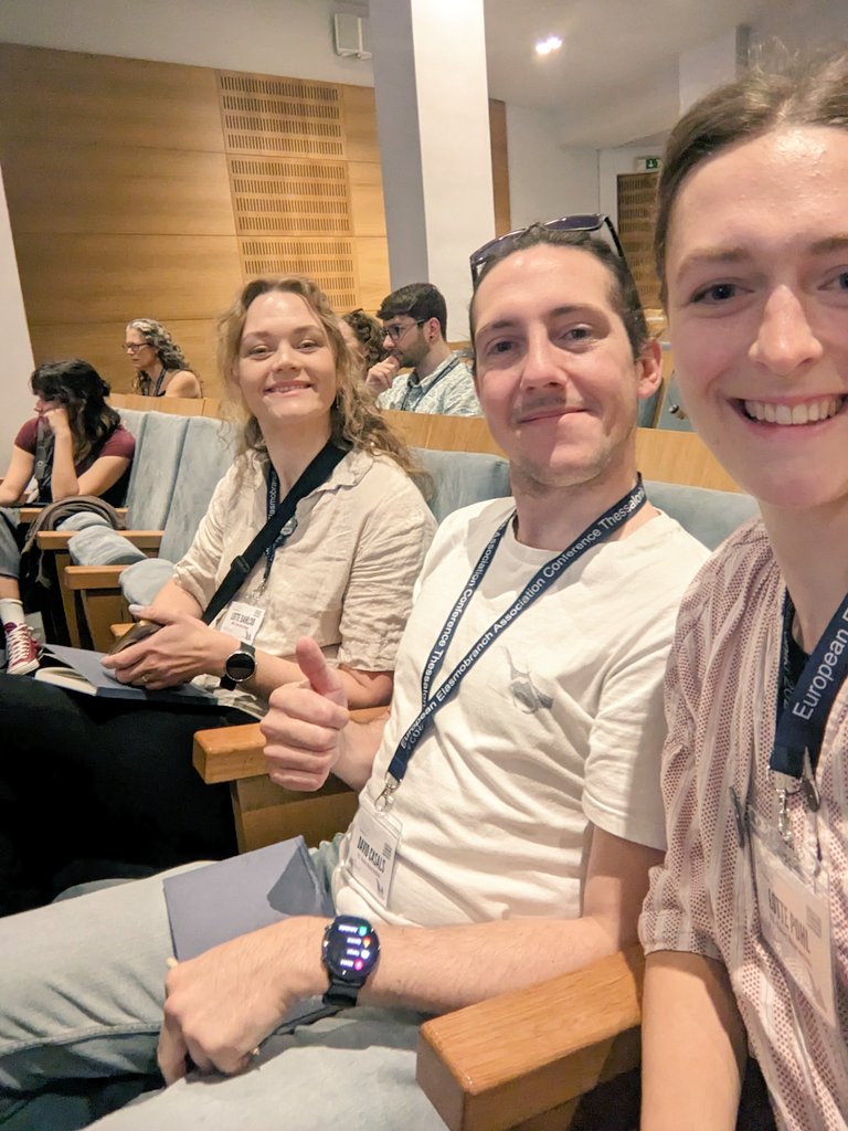 Account takeover incoming! We are three young ETN scientists currently attending the  #EEA2024 hosted by @iSea and we're taking you along with us - many exciting talks &amp; the gala dinner (+ famous shark item auction) are happening today!
#trackingnotslacking
