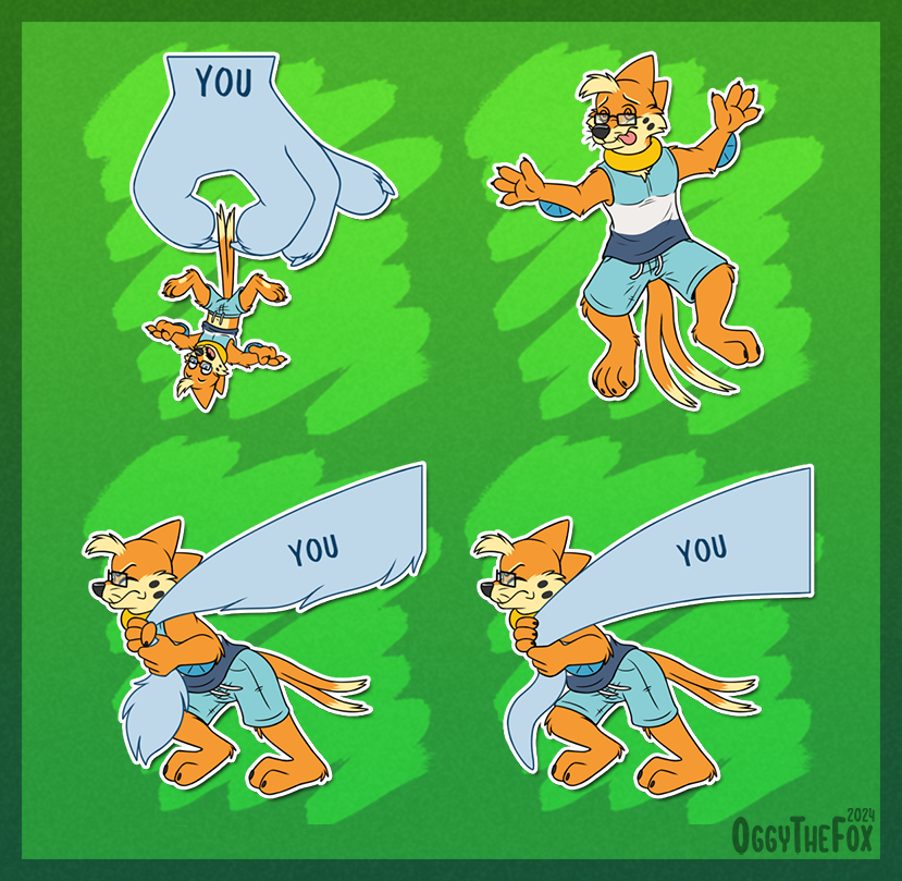 Stickers for <a href="/FoxKasco/">Kasco | @kasco.bsky.social</a> and <a href="/AnimalKWolf/">AnimalKingdomWolf</a> ✨