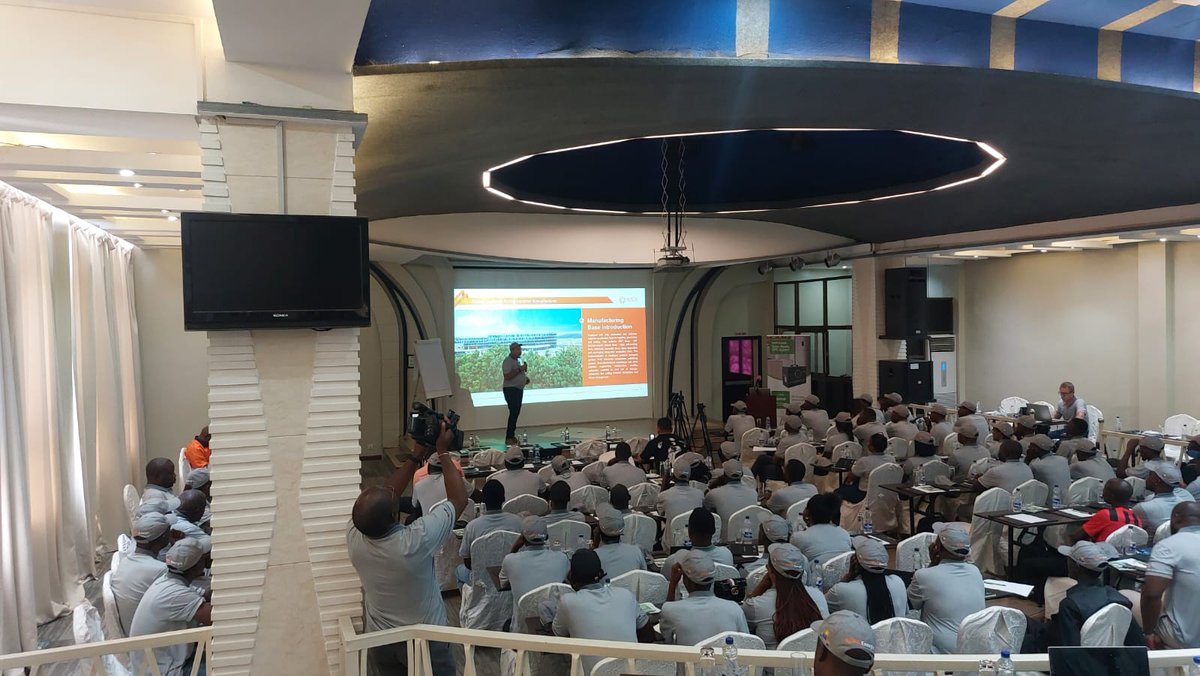 Solis_Mea's tweet photo. We're proud to highlight the success of our #SolisTraining in Lusaka, #Zambia in collaboration with Greenrich. Thank you to ADSOLARTECH (Solar Solutions) for spearheading this event, and to all who attended in numbers! The spotlight was on our coveted Solis 50kW #hybridinverter. https://t.co/LwTK1ycWb2