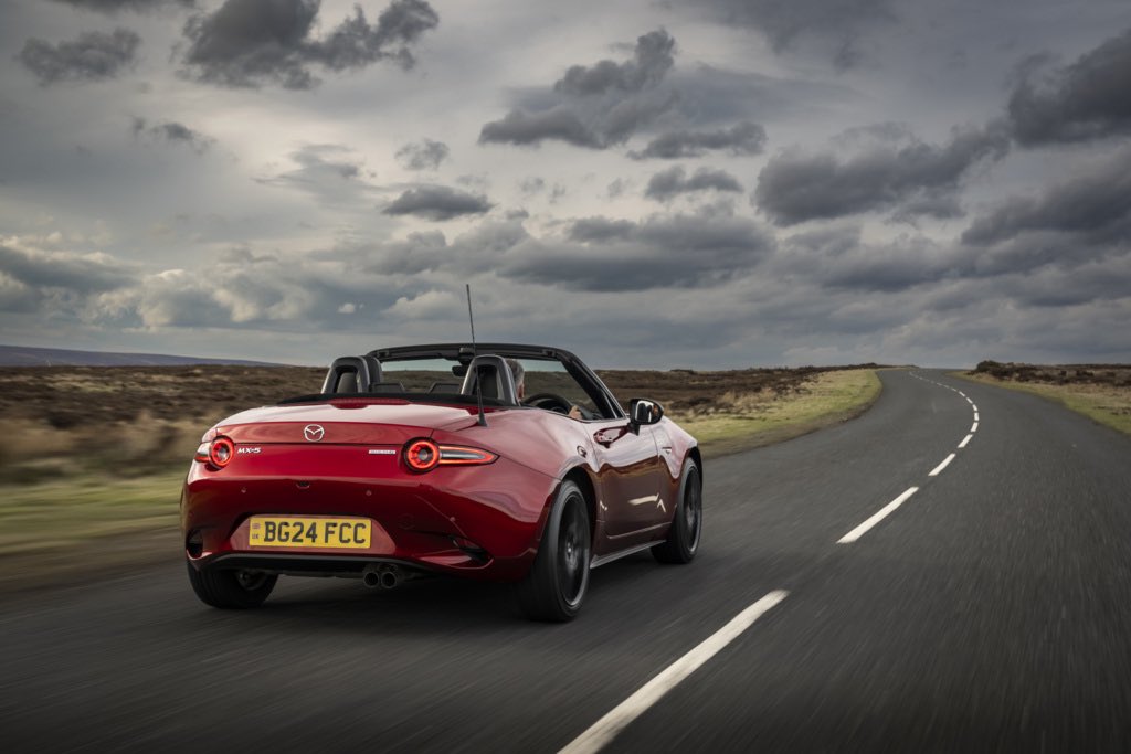 The Mazda MX-5 has been named Best Convertible in the 2025 <a href="/CarbuyerUK/">Carbuyer</a> Awards.