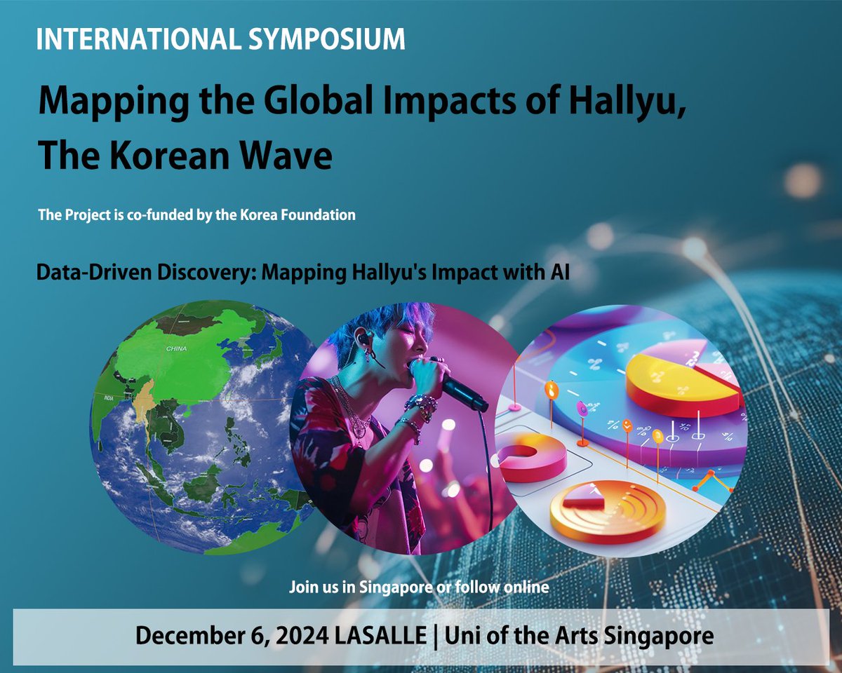 Intrigued by the global phenomenon of #Hallyu (Korean Wave)? Data &amp; AI can unlock its secrets! Join our International Symposium in Singapore on Dec 6, 2024 to explore Hallyu. Limited spots! Register now at datatopower.net/hallyu/symposi…
#TheKoreanWave #SingaporeEvents #DataScience #A