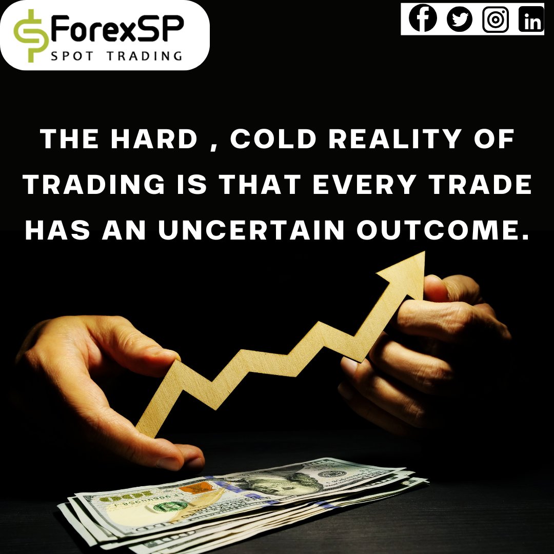 ForexSptrading's tweet photo. Trading's Harsh Truth: Every Trade is a Gamble with Uncertainty.

.
.
.

#forexspottrading #TradingReality #UncertainOutcomes #RiskInTrading #TradeSmart #MarketTruth https://t.co/ntRf3jkOIG