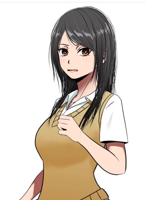 髪の描き方変えた 自然な感じになった上に楽