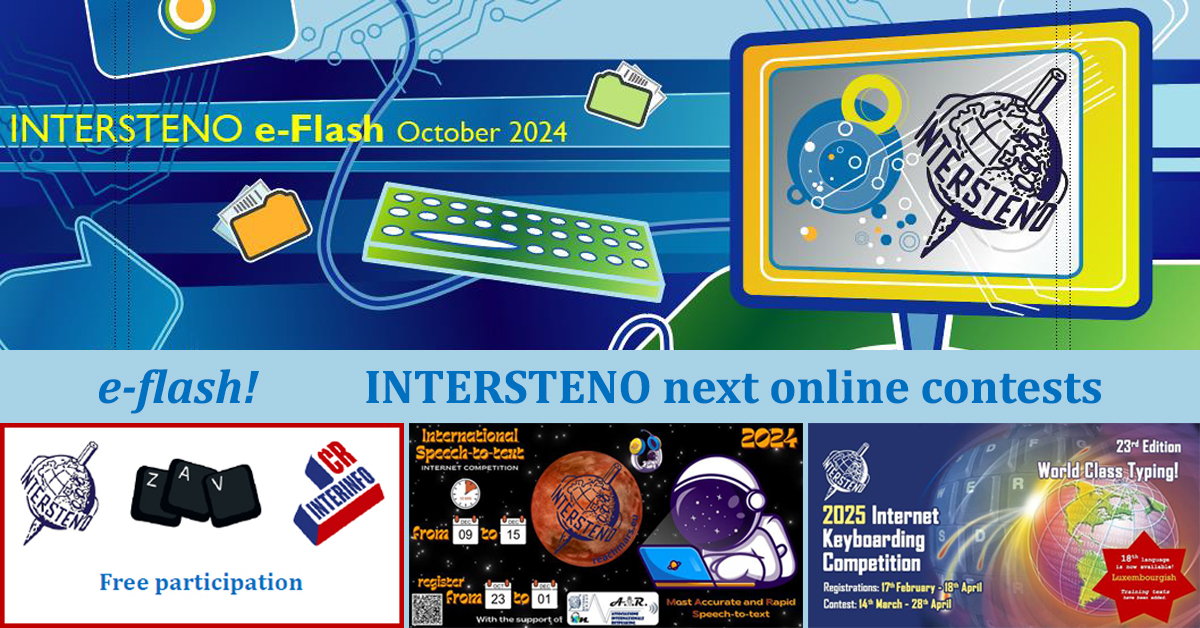 📢🌍 E-Flash: INTERSTENO next online contests!
You can read on link for all information and registrations:
mailchi.mp/0efe5268b86e/e…