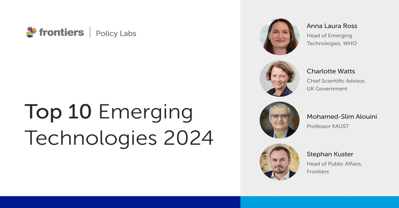 FrontiersIn's tweet photo. Frontiers Policy Labs and @wef held Top 10 Emerging Technologies 2024 panel session, featuring experts in the spheres of research, global governance, technology, policy and computer science.

Watch the full video ⬇️

#AI #OpenScience #EmergingTechnologies