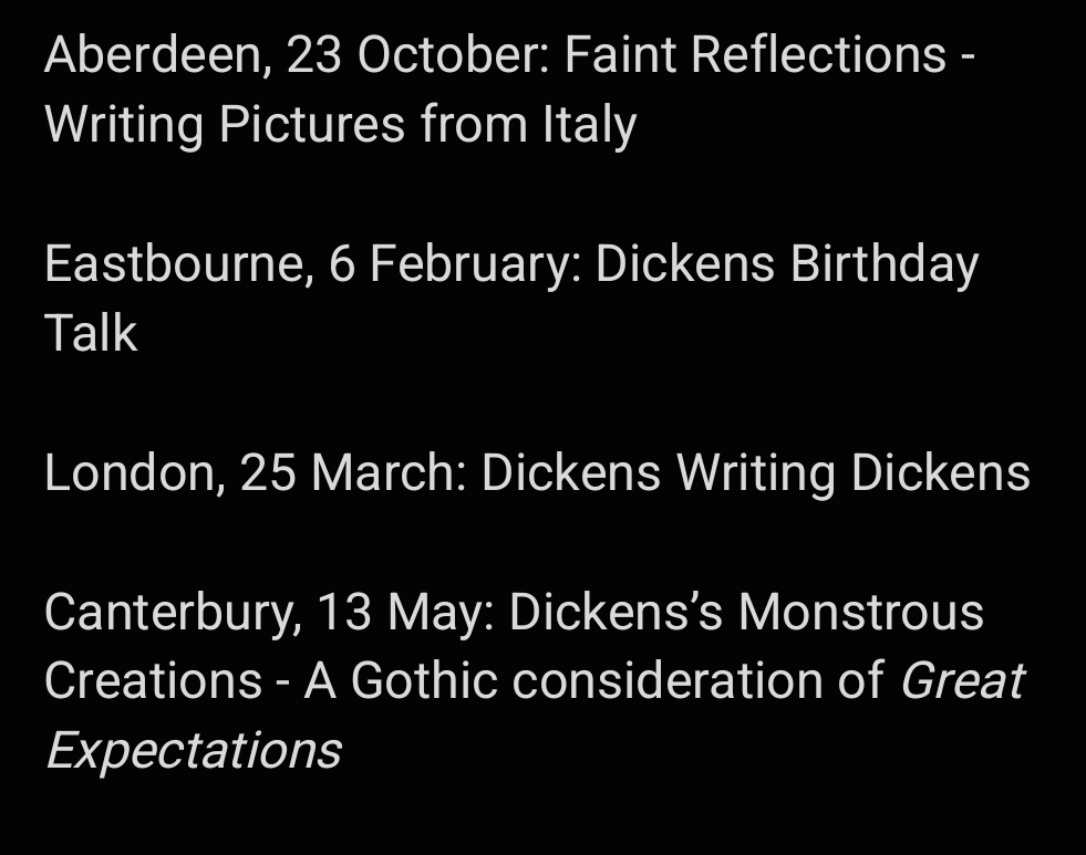 I may need to get a tour t-shirt made up for <a href="/DickensFellowHQ/">Dickens Fellowship</a> - four talks coming up in the next few months, starting with the Aberdeen branch today!