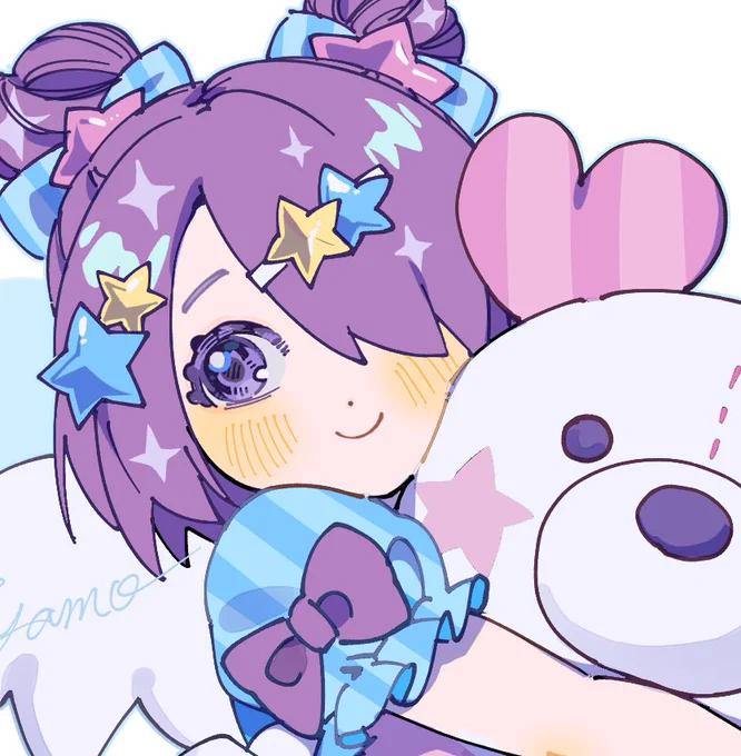 いらすとやの絵柄を消しすぎないように意識して描きました!可愛い〜