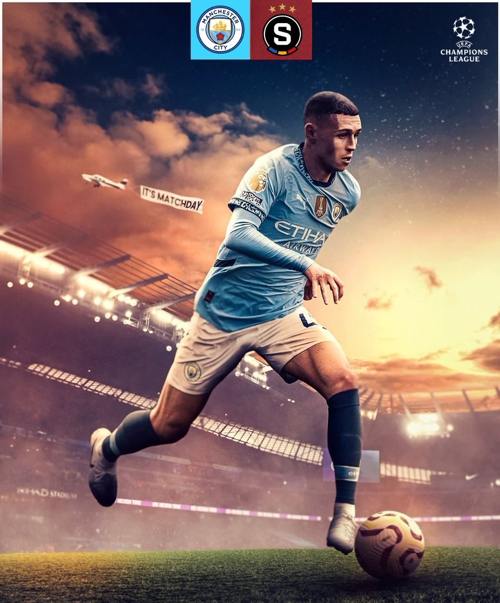 🩵 𝗜𝗧'𝗦 𝗠𝗔𝗧𝗖𝗛 𝗗𝗔𝗬 
⚽️𝐌𝐀𝐍𝐂𝐇𝐄𝐒𝐓𝐄𝐑 𝐂𝐈𝐓𝐘 Vs Sparta Prague
🏆𝐔𝐄𝐅𝐀 𝐂𝐡𝐚𝐦𝐩𝐢𝐨𝐧𝐬 𝐋𝐞𝐚𝐠𝐮𝐞 𝐆𝐫𝐨𝐮𝐩 𝐆𝐚𝐦𝐞 𝟑
⌚️𝐊𝐢𝐜𝐤 𝐎𝐟𝐟 - 𝟮𝟬:𝟬𝟬
🎥𝘛𝘕𝘛 𝘚𝘱𝘰𝘳𝘵 1
🏟 -ᴇᴛɪʜᴀᴅ ꜱᴛᴀᴅɪᴜᴍ