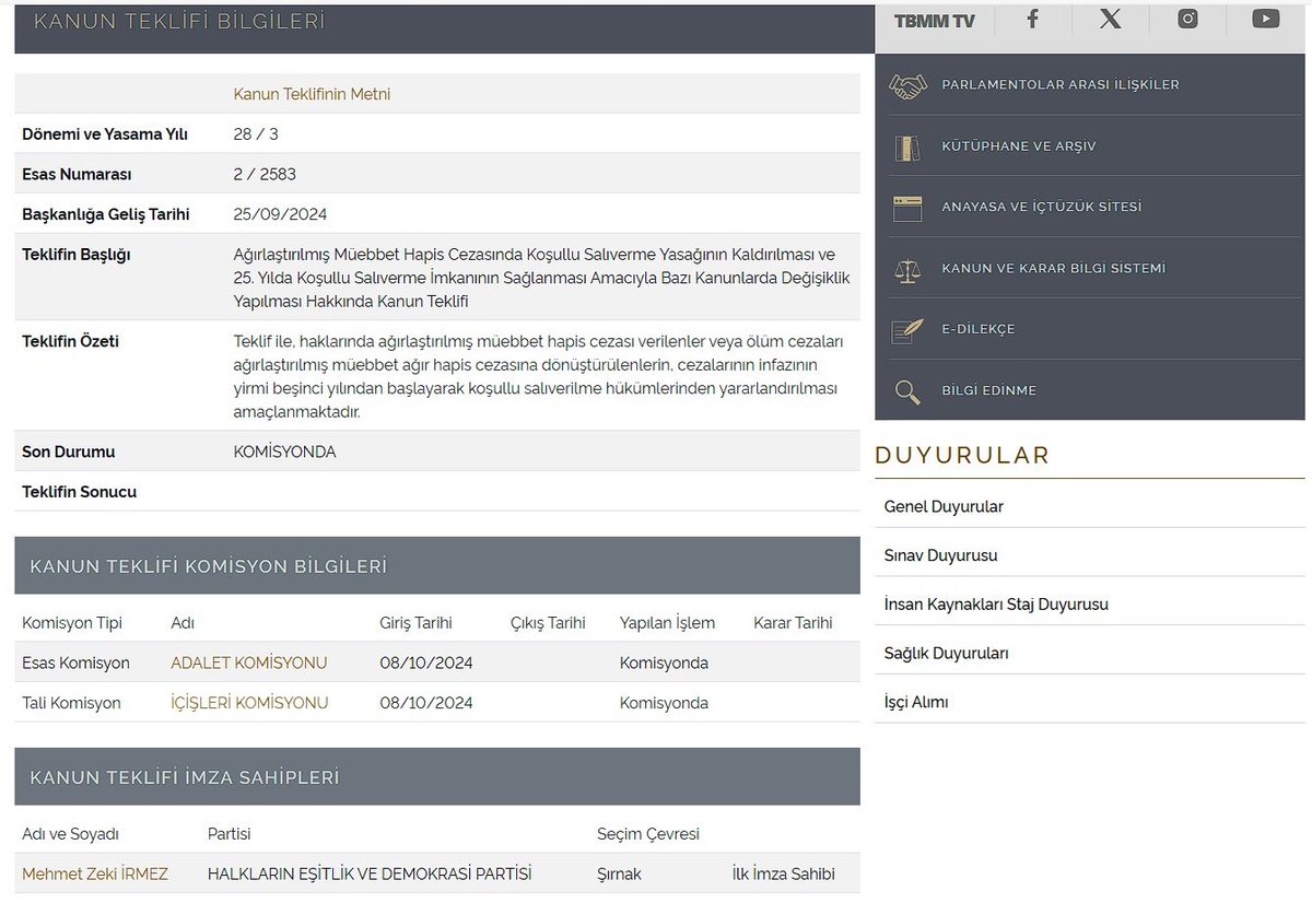 lord_of_crypto_'s tweet image. Terörist Öcalan’ı serbest bırakacak kanun teklifini 25 eylül’de meclis komisyonuna sunmuşlar bile. Üstelik ilk imzayı da hdp milletvekili atmış. Kanun zaten 2 haftadır adalet ve içişleri komisyonundaymış. 

Meğer bütün partiler konuyu biliyormuş hatta çoktan anlaşmışlar bile, bir…