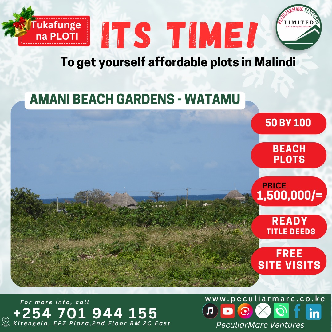 peculiarmarc's tweet photo. Yeeap, it's TIME!!

Marshall Field said; "Buying real estate is not only the best way, the quickest way, the safest way, but also the only way to become wealthy"

Malindi is showing the highest level if real estate growth. The right time tobuy isnow

Let's talk 
0701 944 155 https://t.co/UX2b7U8mCw