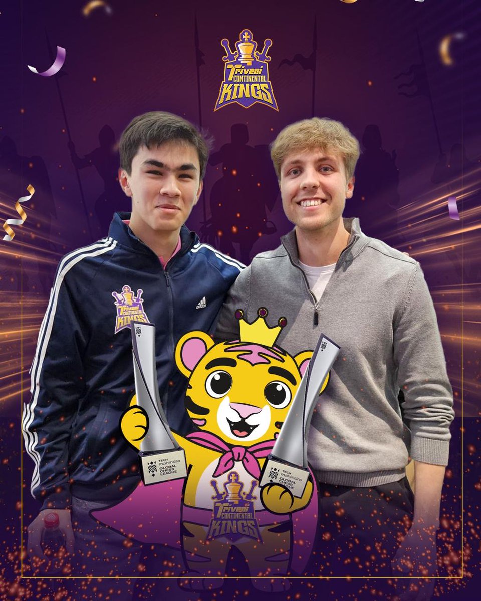 From rivals to game changers. Jonas sealed the win in Season 1, and Sindarov led us to the finals this year. Two remarkable players, one unforgettable moment! 👊

#TCKJourney #GlobalChessLeague #GameChangers #UnstoppableKings
