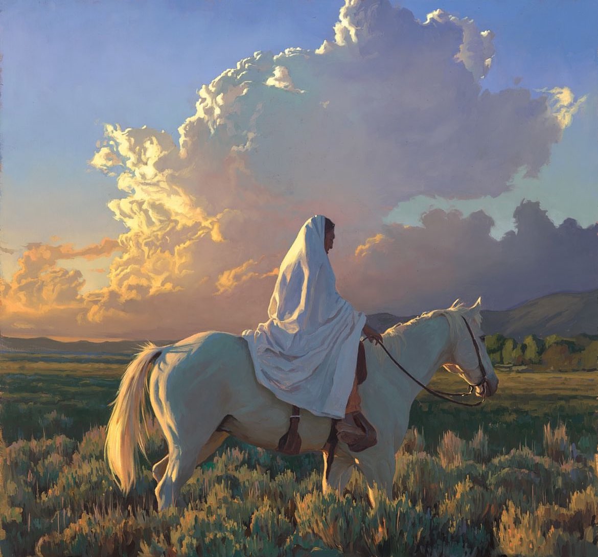 TheArtidote's tweet photo. No longer asking for signs, but for courage to act on what I already know. 
—ledbysource 

Painting by Mark Maggiori https://t.co/DBXedaT9LR