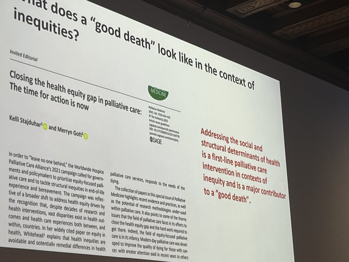 Libby Sallnow (@libby_sallnow) on Twitter photo And <a href="/KStajduhar/">Kelli Stajduhar</a> research to understand this
Social and determinants of health are the first step if we want to understand what living and dying well means with structural vulnerability
#phpci2024
@PHPalCare And <a href="/KStajduhar/">Kelli Stajduhar</a> research to understand this
Social and determinants of health are the first step if we want to understand what living and dying well means with structural vulnerability
#phpci2024
@PHPalCare