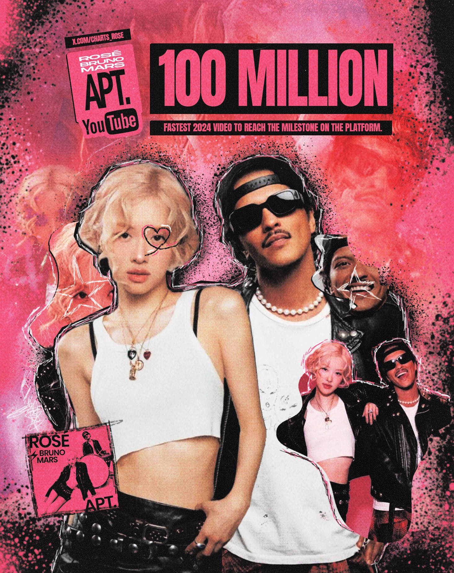 【新品未開封】ROSE & Bruno Mars / APT (white) APT. 7