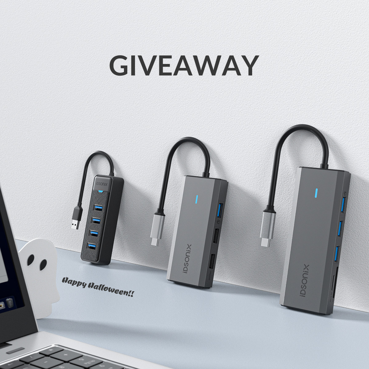 iDsonix_'s tweet image. Halloween giveaway! Win 4-port USB hub, 5-in-1 and 8-in-1 docking station to enhance your PC and laptop💻

1. Follow us on all platforms (FB IG X YT TK)
2. Like &amp;amp; RT
3. Tag your friends

3 winners will be drawn and each get 1 of the prize. More info check the following tweet. 👇