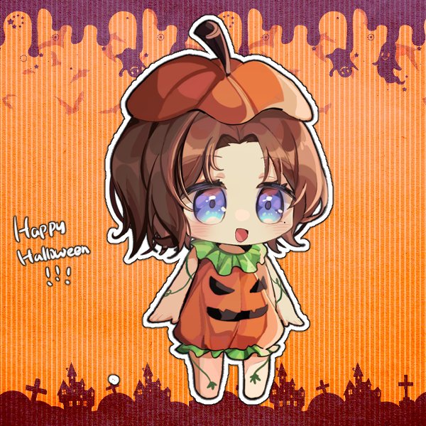 turtlebreadkun's tweet image. ✨🔥萬聖節抽獎開獎啦🔥✨
第四位是不拿南瓜燈
直接把南瓜穿在身上的@Jutta_Aglaea ！
🎃🎃🎃🎃🎃
快來抱走你的小南瓜😍
#優畫家