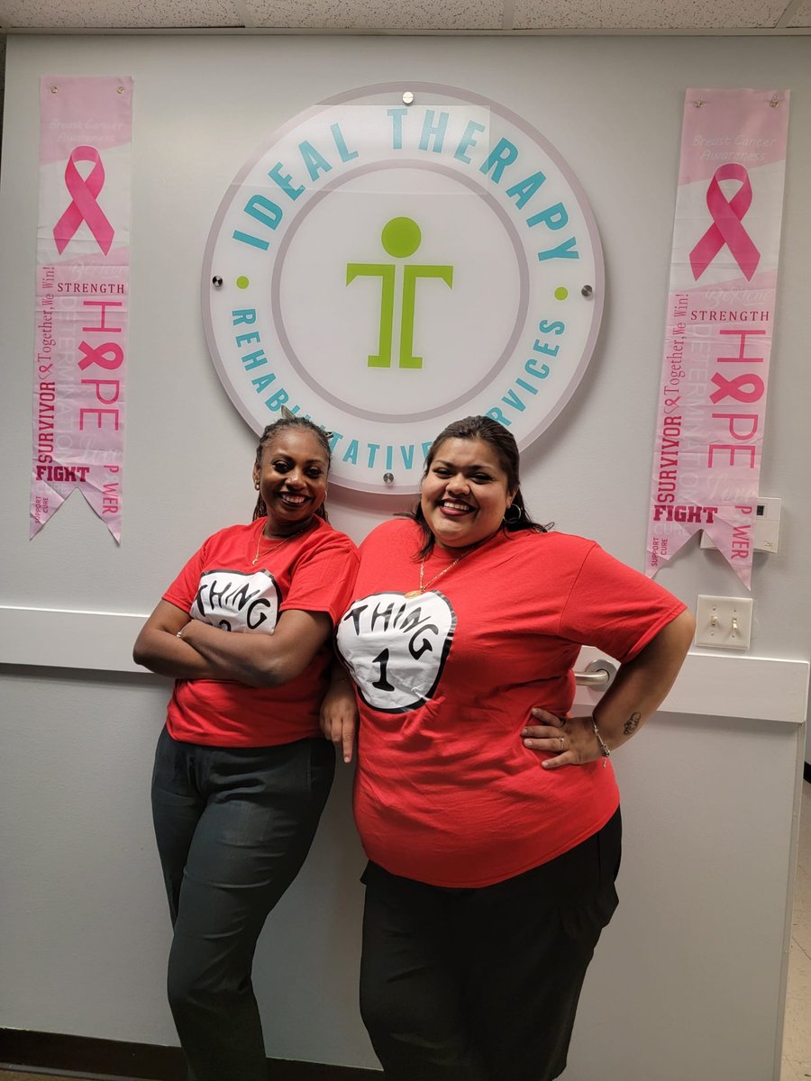 IdealTherapy's tweet photo. Yesterday, we doubled (and even tripled)
the fun for Twin and Triplet Day! 👯‍♀️

#TwinDay #TripletDay #OfficeFun #SpiritWeek #Hoco
#Homecoming #IdealTherapy #Georgia #FayettevilleGA
#Fayetteville #ABATherapy #PhysicalTherapy
#OccupationalTherapy #SpeechTherapy #Atlanta
#Peachtree https://t.co/3kXA3tWCvZ