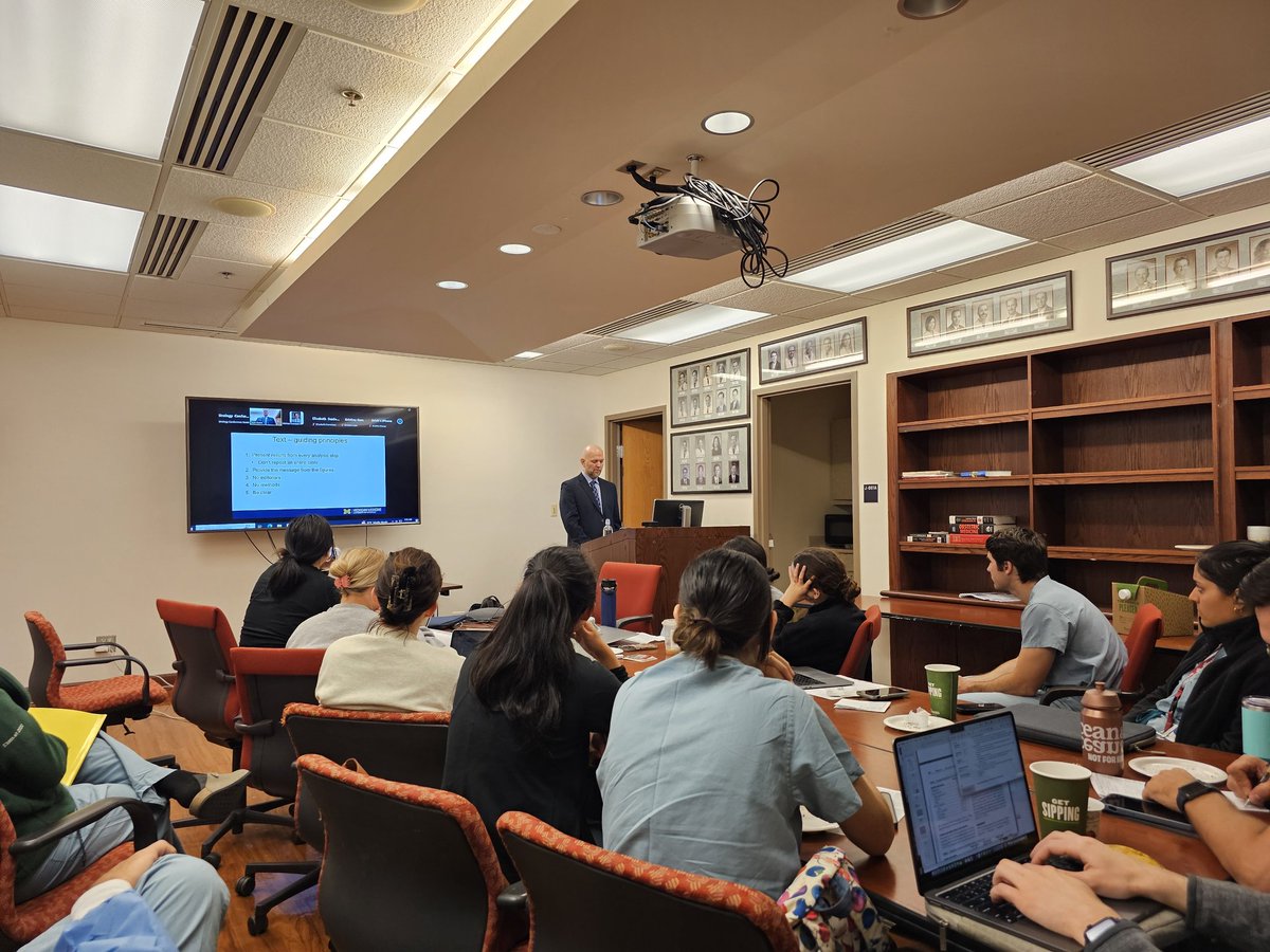 Great to have <a href="/redunndant/">Rod Dunn</a> Rod Dunn masterfully sharing his principles for good statistical practice in research this morning <a href="/UChicagoUrology/">UChicago Urology</a>