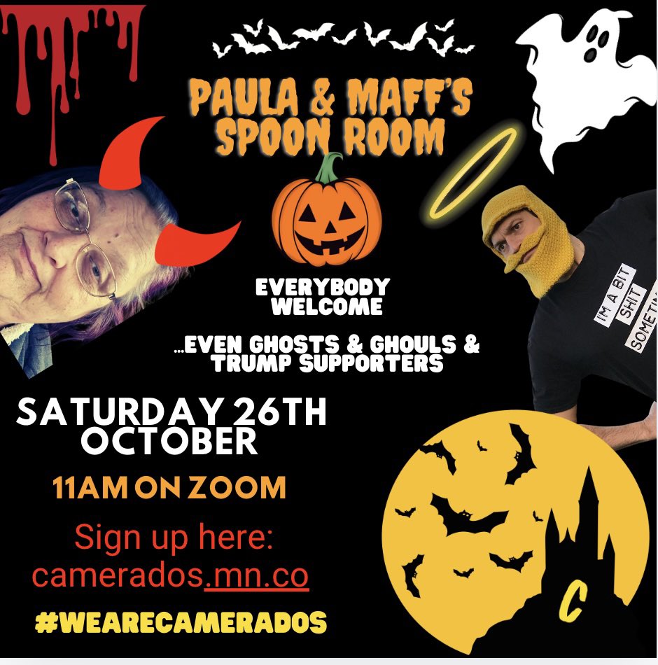 Bit miz? Hard week? Month? Feel like ripping the head off a lid of Texas Barbecue flavoured Pringles &amp; eating them all yourself? Spend 60 mins on zoom on Saturday with us #MindlessCompany #ConnectionIsEnough 

Register via Mighty Networks: camerados.mn.co 
#WeAreCamerados
