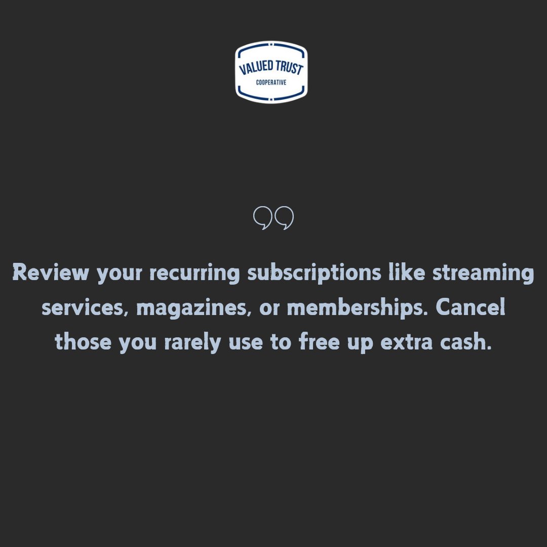 valuedtrust's tweet photo. Cut unnecessary subscriptions 📌

#wednesday
#todayilearned
#cooperativesociety
#trendingnow https://t.co/AdrZJtg9uk