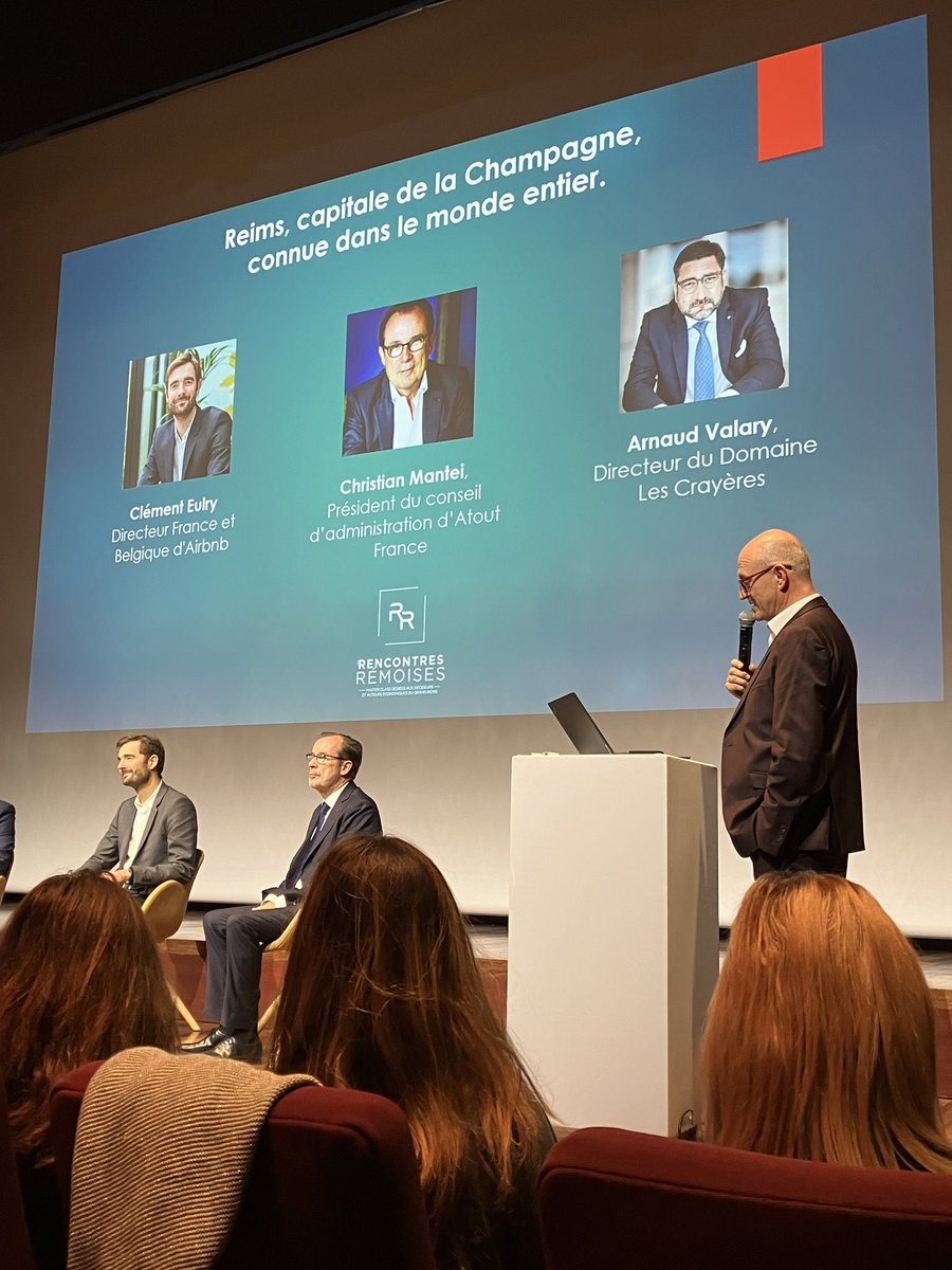 Quel plaisir et quelle fierté d’accompagner la notoriété de Reims dans le cadre d’une « Rencontre Rémoise » des acteurs de l’économie et du tourisme. 
#TousLégendR
