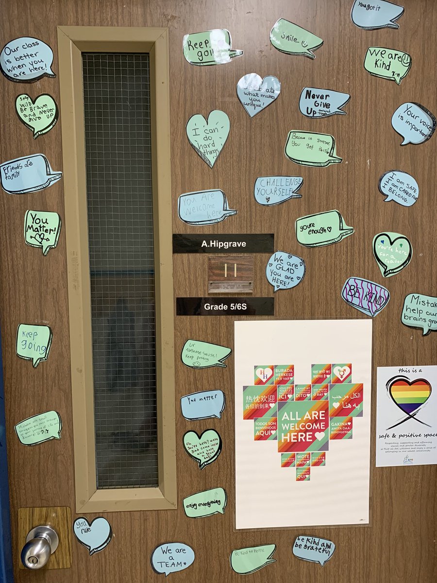 🌟 Highland students and staff: Need a boost of positivity? Swing by our classroom door to check out the positive affirmations written by our amazing Grade 6 students! They’re a fantastic reminder of all the great things about you. Let’s spread positivity together! 💖✨