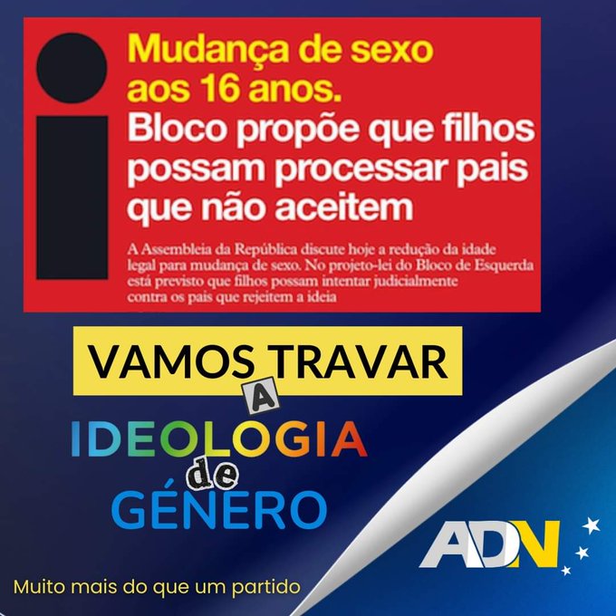 Bloco propõe que filhos possam processar pais que não aceitem.