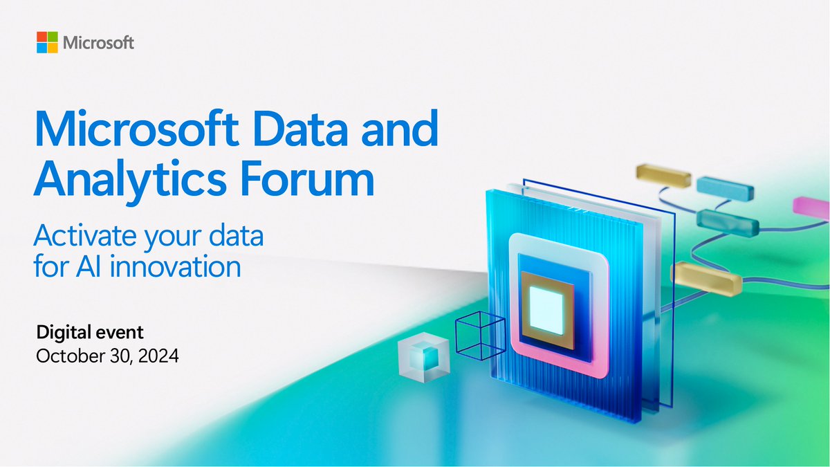 Microsoft_Saudi's tweet photo. Prepare your data for AI innovation. Register now and learn everything you need to know: https://t.co/Bsmpjo221D 

#EraOfAI #DataCulture https://t.co/Y5uTNLMg2T