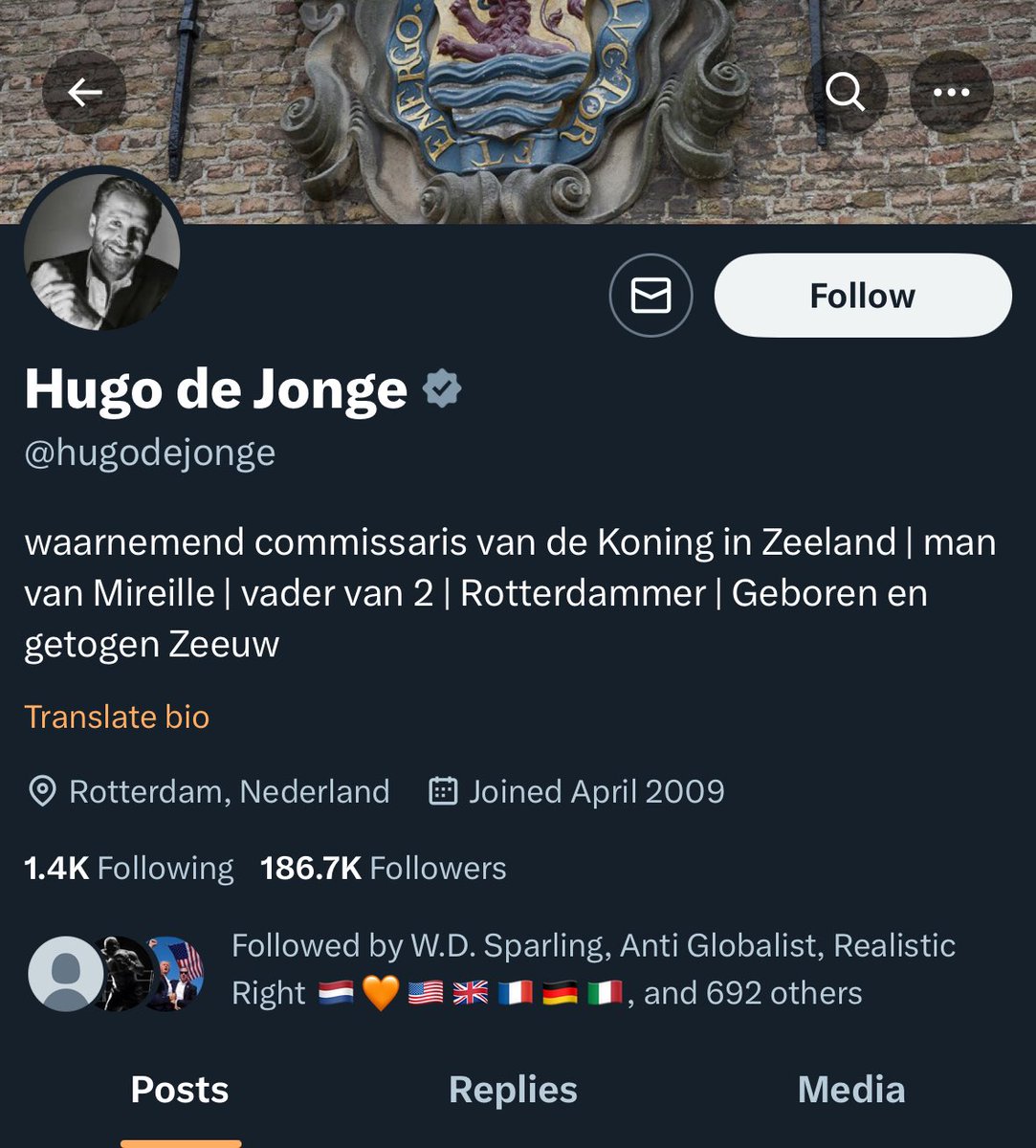 gerardvongevers's tweet photo. De incompetente en rampzalige @hugodejonge heeft op zijn X profiel alle reacties uitgezet.
Een teken aan de wand. Hij weet wat de Nederlandse bevolking van hem denkt.
#HugodeJongekanniets https://t.co/Lb2MJNRTO7