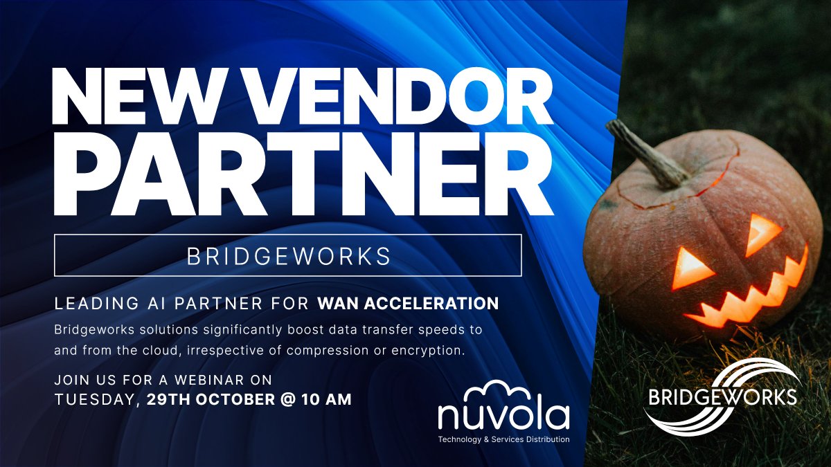 🎃 Join us for a Spooktacular Webinar! 🎃 - Don’t miss out on a thrilling webinar next Tuesday featuring #WANAccelerator wizards from <a href="/BridgeworksLtd/">Bridgeworks</a>  Ltd. Discover how to accelerate your client's #data - not for the faint-hearted 🧛‍♂️🧛‍♀️ 🕸️ Sign up here🕸️bit.ly/3ZO2F5r