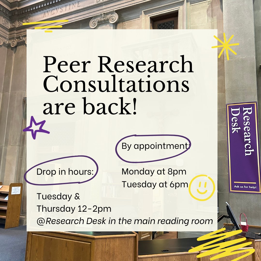 PRC Eliza '25, is here to help you with choosing your research topic, navigating academic sources, citations, and more! Visit libguides.holycross.edu/ask/prc to learn more