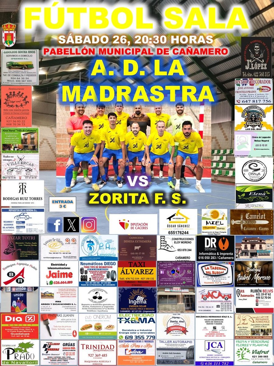 PARTIDO DE PARTIDOS....
La tarde del SABADO no será una tarde cualquiera.
Nos visita un gran equipo, pero.....
El Mejor Equipo, está aquí en casa, nuestros "GRANDES"
No TE LO PUEDES PERDER....
¡¡¡ A POR TODAS !!! 💛⚽️⚽️⚽️💙
SOMOS EQUIPO  💙💪💪💪💛