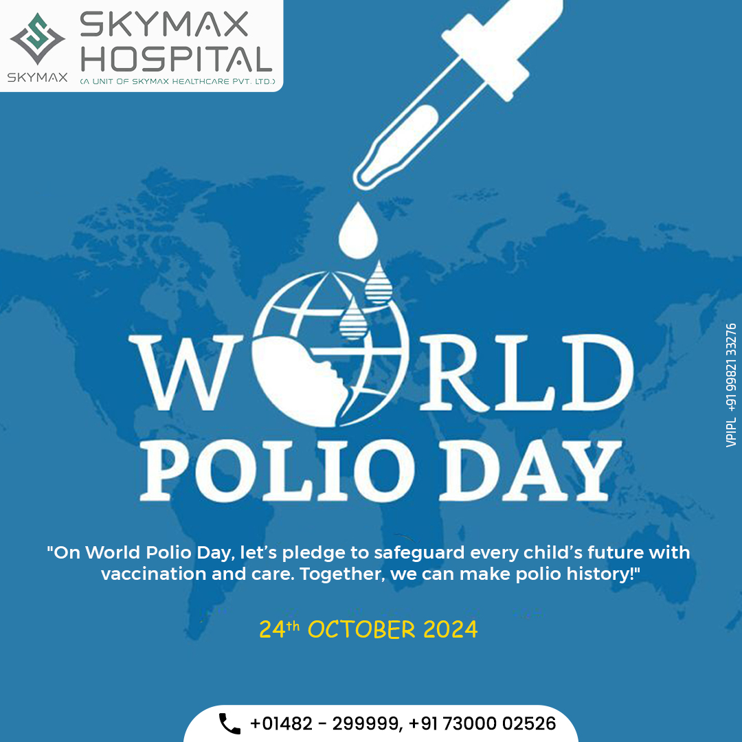 SkymaxHospital's tweet photo. On this World Polio Day, let's unite in the fight to end polio! Together, we can protect every child's future by ensuring vaccination and spreading awareness. 

#WorldPolioDay #EndPolio #SkymaxHospitalCares #VaccinateEveryChild #GlobalHealth #TogetherAgainstPolio https://t.co/ylRjeI0OI0
