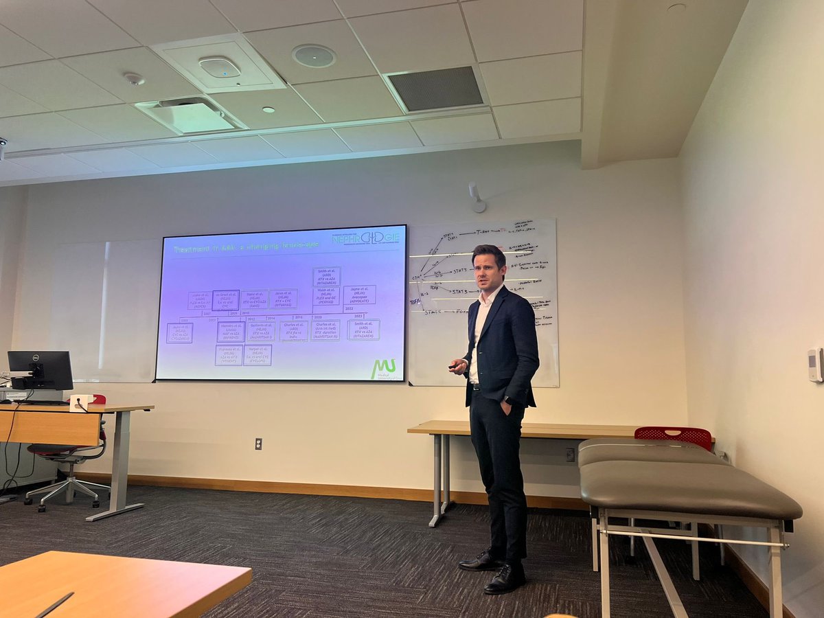 Balazs Odler (@odlerb) on Twitter photo It was my pleasure and a great experience to discuss the role of plasma exchange in #AAV at the <a href="/OhioStateNeph/">Ohio State Nephrology</a>. Brilliant fellows and a surprise visit by <a href="/LynnFussner/">Lynn Fussner</a>.
Thank you <a href="/SalemAlmaani/">Salem Almaani</a>, <a href="/BradRovin/">Brad H Rovin</a> and Jessica Greco for the wonderful hosting! It was my pleasure and a great experience to discuss the role of plasma exchange in #AAV at the <a href="/OhioStateNeph/">Ohio State Nephrology</a>. Brilliant fellows and a surprise visit by <a href="/LynnFussner/">Lynn Fussner</a>.
Thank you <a href="/SalemAlmaani/">Salem Almaani</a>, <a href="/BradRovin/">Brad H Rovin</a> and Jessica Greco for the wonderful hosting!