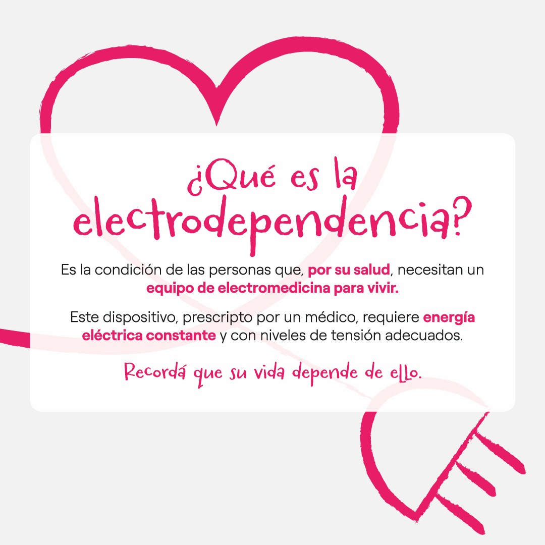 OficialEdesur's tweet photo. ⚡🔌  ¿DÓNDE INSCRIBIRSE?

El Registro de Electrodependientes por Cuestiones de Salud (RECS) es un trámite que depende del Gobierno, quien también otorga la condición de electrodependiente. 

Recordá que tiene vencimiento y lo tenés que renovar uno o dos meses antes. https://t.co/7lza0dmdzt