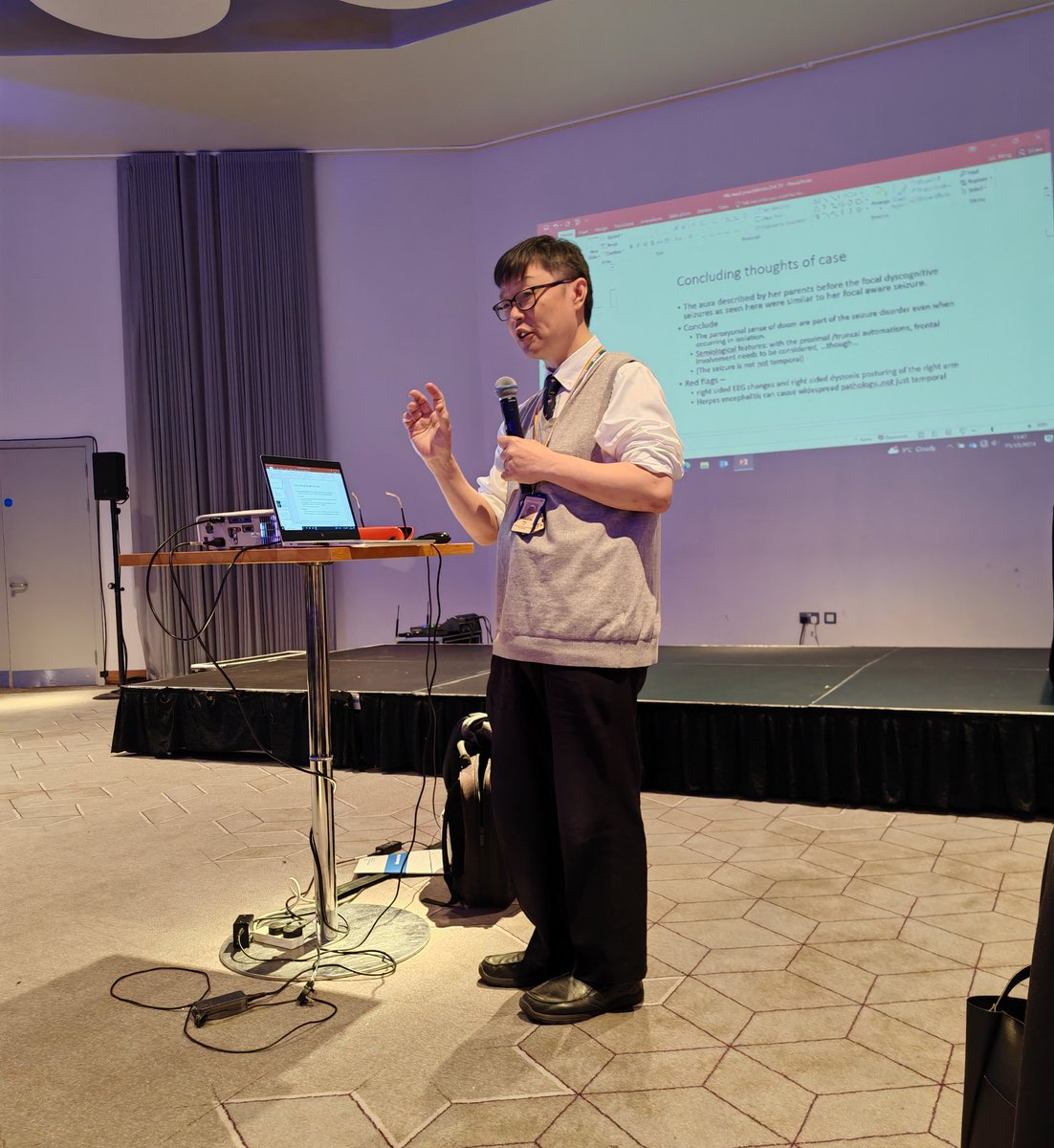 Dr Ming Lai talking about EEG in Psychiatry...in our Great North Neuropsychiatry Conference 2024....