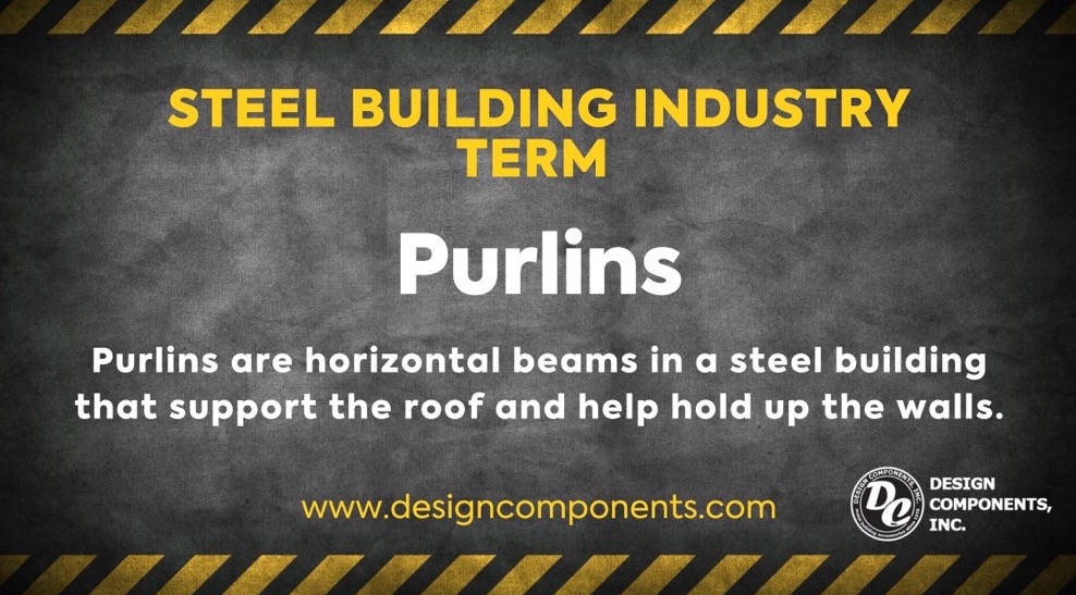 DesignComponent's tweet image. Discover the essential role of purlins in steel structures. These horizontal beams not only support the roof but also help maintain wall stability, ensuring your building stands strong and durable. 

#SteelBuilding #Purlins #DesignComponentsInc