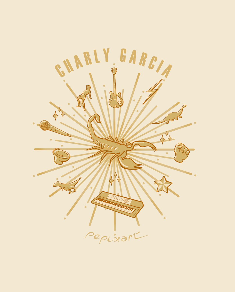 pepixart's tweet photo. Feliz cumpleaños Charly querido acá unas ilustraciones propias para vos.🌼💐#OLGACharlyDay #CharlyGarcia https://t.co/vWIjwJgv72