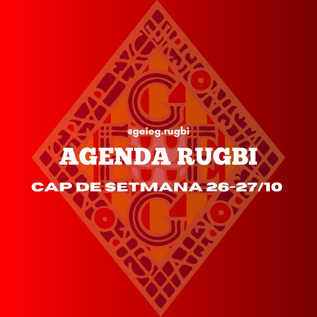 geiegrugbi's tweet photo. 🫵AGENDA DEL CAP DE SETMANA https://t.co/O0zE59bs96