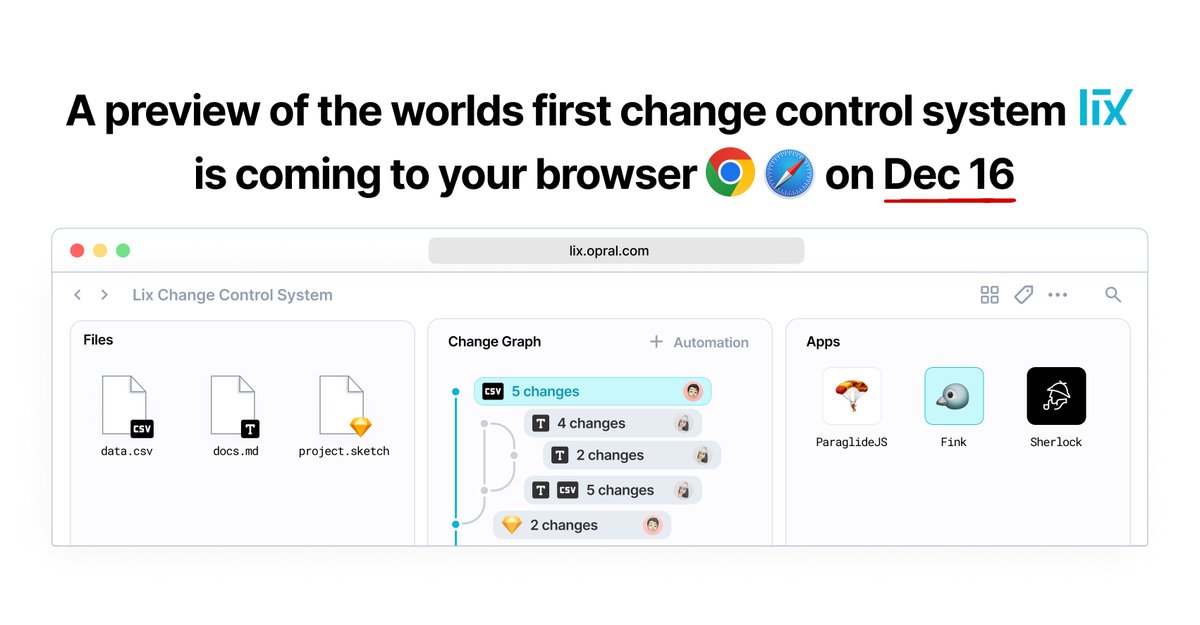 After more than 2 years, &gt;15k commits, 3 re-writes:

On December 16, we will launch a preview of <a href="/lixCCS/">lix</a>