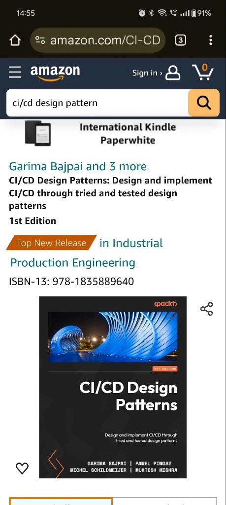 Be fast and place your preorder on Amazon, soon to be released! <a href="/CDeliveryFdn/">Continuous Delivery Foundation (CDF)</a> <a href="/CloudNativeFdn/">CNCF</a> <a href="/linuxfoundation/">The Linux Foundation</a> 

acesse.one/5dvXn