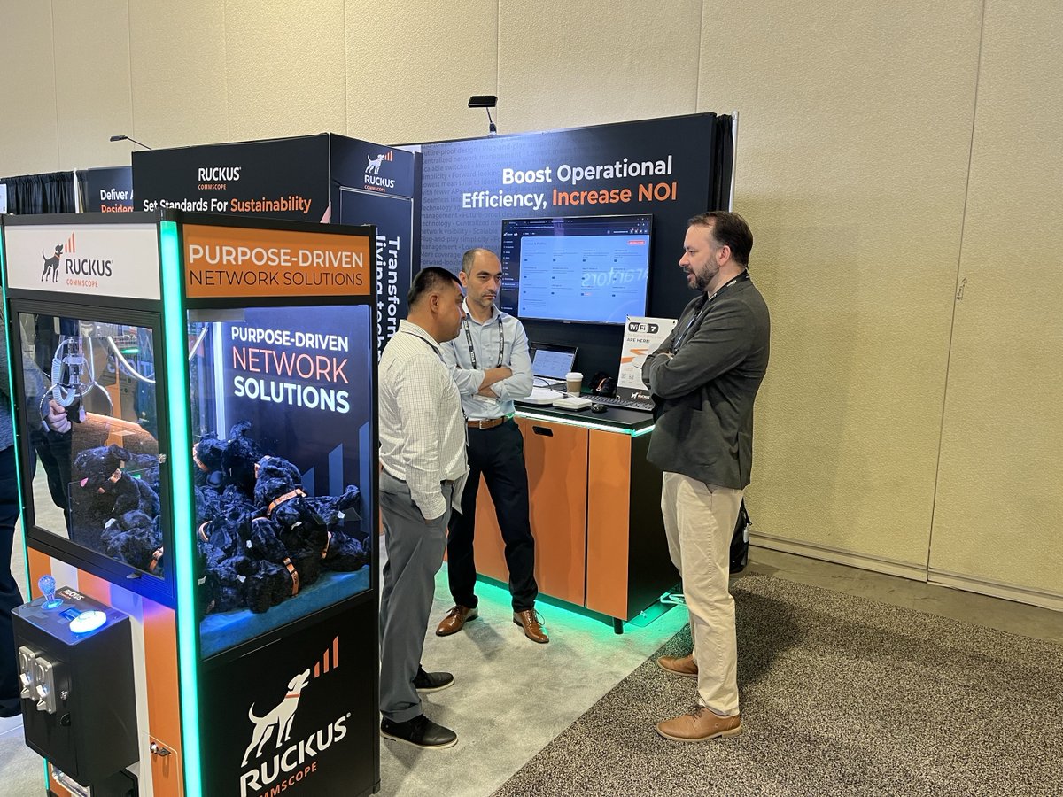 ruckusnetworks's tweet image. #OPTECH2024 is a wrap! 🎉 Thanks to everyone who stopped by Booth #114. We showcased RUCKUS One &amp;amp; #RUCKUS #AI, connected with leaders on transforming #MDU projects, and had great conversations on the future of connectivity. Learn more about our solution: ruckusnetworks.com/solutions/indu…
