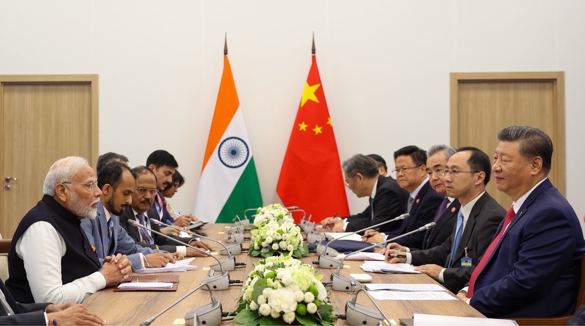 Met President Xi Jinping on the sidelines of the Kazan BRICS Summit. 

India-China relations are important for the people of our countries, and for regional and global peace and stability. 

Mutual trust, mutual respect and mutual sensitivity will guide bilateral relations.