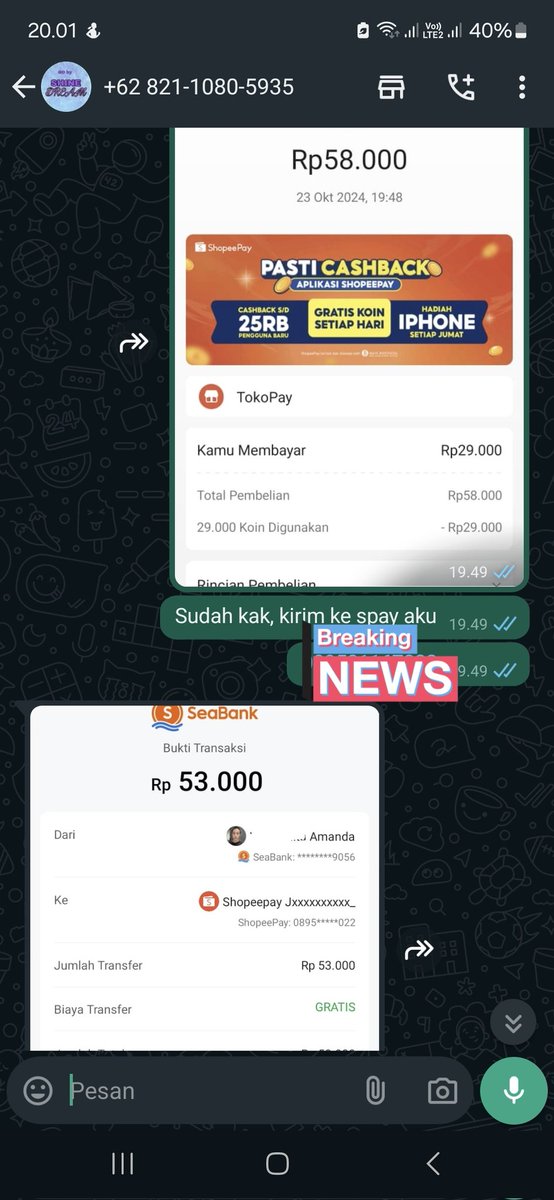 julianrsk_'s tweet photo. Senengg bgtt kaka nya fastrespon😻😻 kalo mau cv koin disini aja udh paling amannnn kakak nya insyaallah amanahhh gesss 😍 makasihh akakkk~ @amforhope2 https://t.co/5PKDYOuhMt