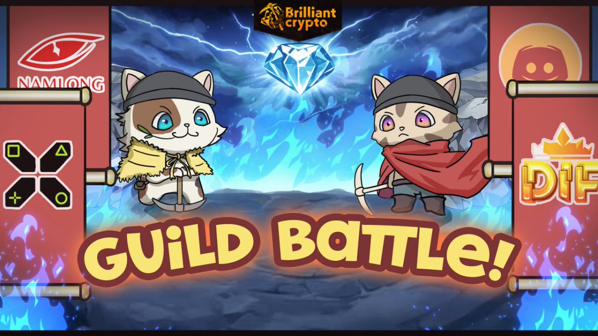 Guild Battle cho game <a href="/Brypto_Official/">Brilliantcrypto</a> chỉ dành riêng cho cộng đồng VN🎮🇻🇳

🏆Tổng Pool thưởng : 2000$ 💰

Qui tắc : Mỗi player sẽ đào đá và tìm kiếm những viên đá quý (GemStone, BrilliantStone)💎, càng khai thác nhiều đá quý⛏️, bạn sẽ tích lũy được càng nhiều