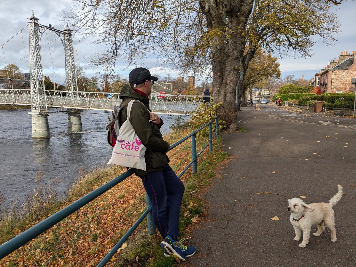 Where was the Menopause Cafe bag today?
Buy yours at menopausecafe.org to  help make menopause part of everyday conversation!
#menopause
#MenopauseAwareness
#dogsoftwitter #dogsontwitter