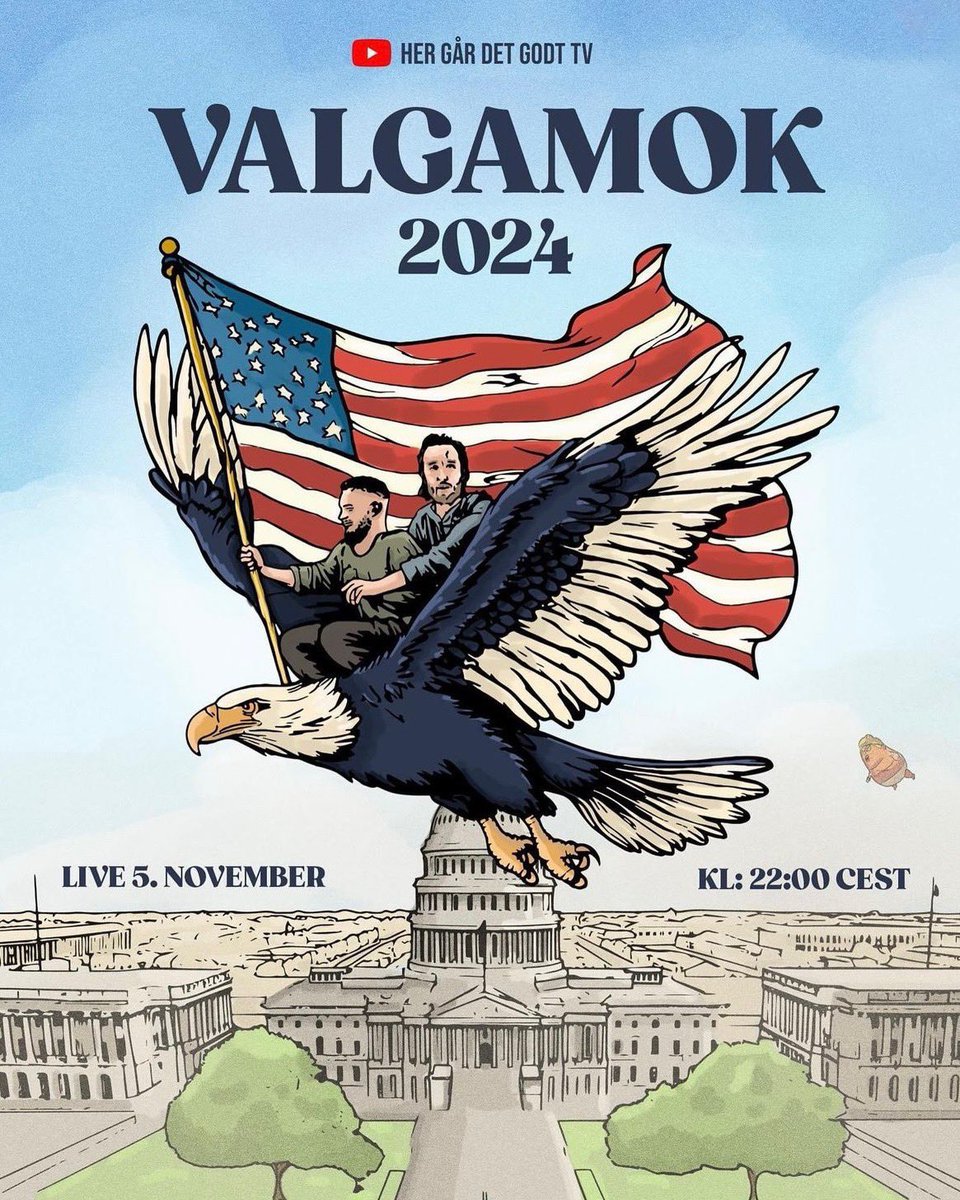 Direkte fra Guds eget land, USA. 

5. november 2024 kl 22.00 CEST 

Her Går Det Godt TV / Youtube 

#ValgAmok #ValgAmok2024