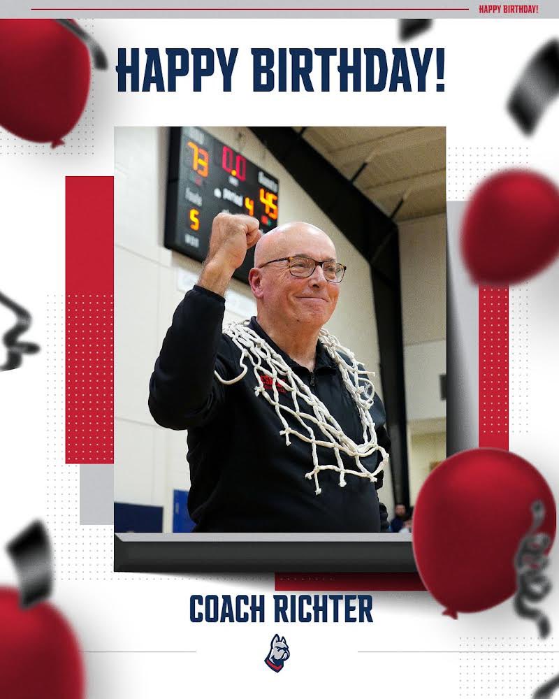 Happy birthday to the one and only Coach Richter🐐 DSU WBB wouldn’t be the same without you. We are so blessed to call you our coach! We hope you enjoy your day!🥳🥳