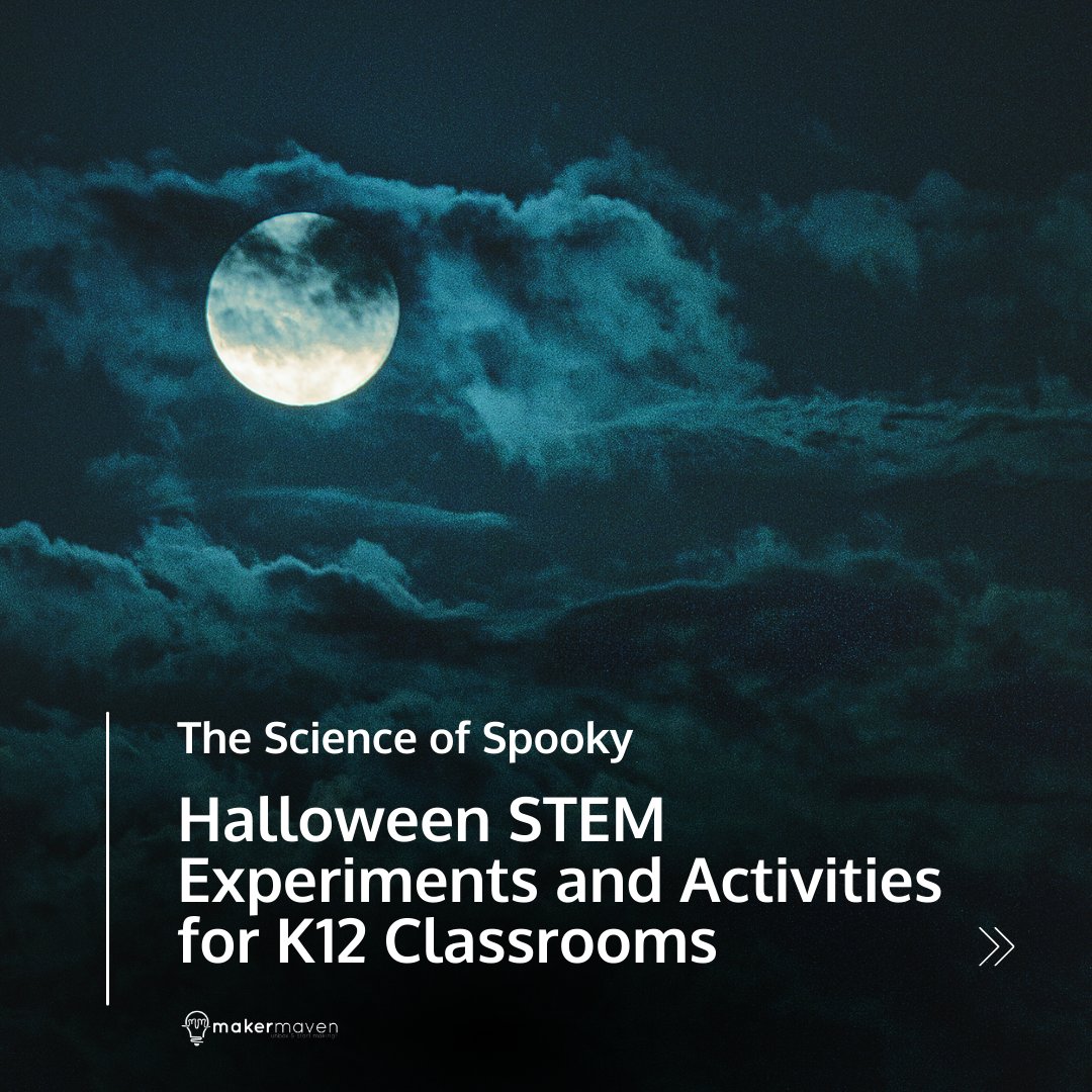 maker_maven's tweet image. From the chemistry of erupting pumpkins to the engineering of load-bearing mummy wraps, our latest blog post is packed with activities to bring the creepy crawly spirit of Halloween into your classroom: bit.ly/3TFIItP #SpookySTEM #HalloweenActivities