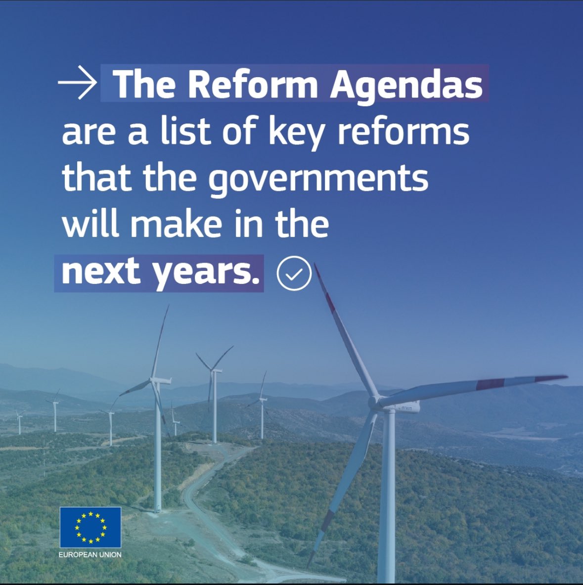 Одлични вести од <a href="/EU_Commission/">European Commission</a> !

Реформската Агенда за 🇲🇰 e официјално одобрена!

Тоа значи, пристап до финансиски средства во рамките на Фондот за реформи и раст на ЕУ, во износ од 6 милијарди евра за целосна позитивна трансформација на Македонија!